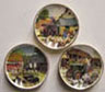 Dollhouse Miniature 3 Farm Scene Plates