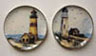 Dollhouse Miniature 2 Lighthouse Platters