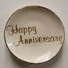 Dollhouse Miniature Happy Anniversary Plate