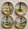 Dollhouse Miniature 4 Lighthouse Plates