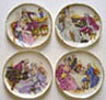 Dollhouse Miniature 4 Romance Platters