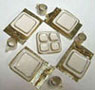 Dollhouse Miniature Square Dish Dinner Set