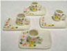 Dollhouse Miniature 4 Trays With Mugs