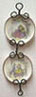 Dollhouse Miniature Romantic Plates with Wire Wall Rack