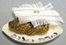 Dollhouse Miniature Challah, Plate & Cover