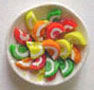 Dollhouse Miniature Plate Of Fruit Slices