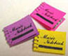 Dollhouse Miniature Music Notebook 3 Pcs.