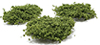 Dollhouse miniature WILD BUSHES - LIGHT GREEN, 20 PIECES