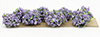 Dollhouse miniature BORDER PLANTS(8), 3/4" VIOLET