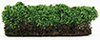Dollhouse miniature LARGE GREEN HEDGES, 1PC 3" X 7-3/4"