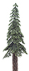 Dollhouse miniature PONDEROSA PINE ON SPIKE, 8 INCHES