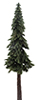Dollhouse miniature PONDEROSA PINE ON SPIKE, 12 INCHES