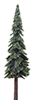 Dollhouse miniature PONDEROSA PINE ON SPIKE, 15 INCHES