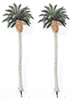 Dollhouse miniature TROPICAL PALMS (2), 7-3/4"