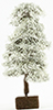 Dollhouse miniature DOGWOOD TREE ON SPIKE, 8