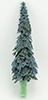 Dollhouse miniature EASTERN BLUE SPRUCE ON SPIKE, 10"