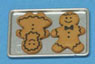Dollhouse Miniature Gingerbread Boy & Girl On Cookie Sheet