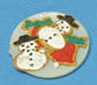 Dollhouse Miniature Christmas Cookies On Plate