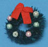 Dollhouse Miniature Wreath, Decorated