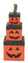 Dollhouse Miniature Stacking Jack-O-Lantern Boxes