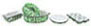Dollhouse Miniature Roaster/Pan Set 5Pcs Flow Green
