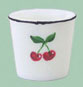 Dollhouse Miniature Waste Basket W/Cherries