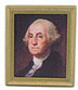 Dollhouse Miniature George Washington Picture