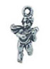 Dollhouse Miniature Cherub W/Mandolin Tree Ornament Sterling