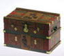 Dollhouse Miniature Lithograph Wooden Trunk Kit, Catland