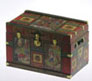Dollhouse Miniature Lithograph Wooden Trunk Kit, Wonderland