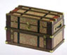 Dollhouse Miniature Lithograph Wooden Trunk Kit, Wm Morris 2