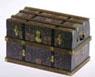 Dollhouse Miniature Lithograph Wooden Trunk Kit, Wm Morris 3