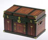 Dollhouse Miniature Lithograph Wooden Trunk Kit, Western 1