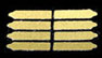 Dollhouse Miniature Campaign Small Strap Trim 8Pcs.