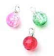 Glass Crackle Ornaments, Pkg. 3