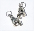 Silver Bell Ornaments, Pkg. 2