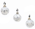 Silver Starburst Ornaments, Pkg. 3