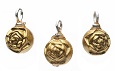 Gold Rose Ornament, Pkg. 3