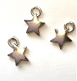 Silver Star Ornaments, Pkg. 3