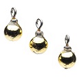 Shiny Gold Ball Ornaments, 3 pkg.