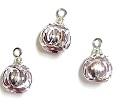 Barely Rose Rings Ornament, Pkg. 3