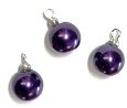 Deep Purple Pearl Ornament, Pkg. 3