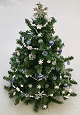 Blue and Silver Snowflake Christmas Tree