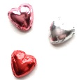 Set of 3 Foil Hearts