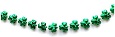 Green Shamrock Garland