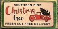 Decor Board Sign - Christmas Tree