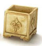 Dollhouse Miniature Square Planter 6Pcs Tan
