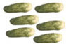 Dollhouse Miniature Cucumber, 6Pc