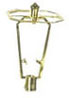 Dollhouse Miniature Lamp Harp 1.25