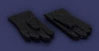 Dollhouse Miniature Glove, 1 Pair Black